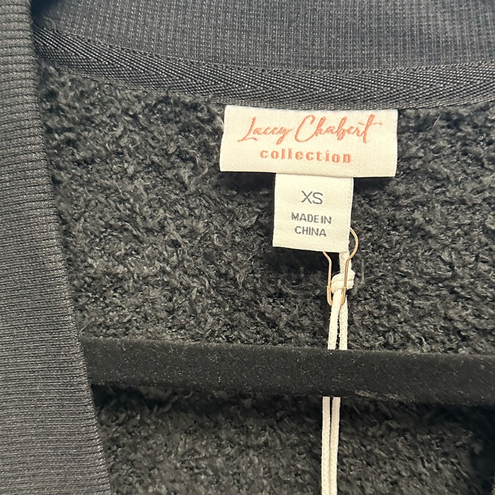 Lacey Chabert Marshmallow Chenille "Dream Big" cardigan in black - Picture 4 of 4